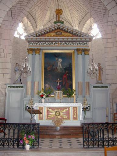 Maître-autel, retable et tabernacle