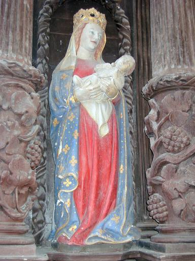 Statue : Vierge à l'Enfant, vue générale