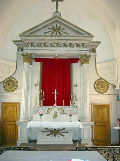 Retable du maître-autel, vue générale - © Ministère de la Culture, 2003 ; © Conseil régional de Champagne-Ardenne, 2003 ; © Conseil général de l'Aube, 2003