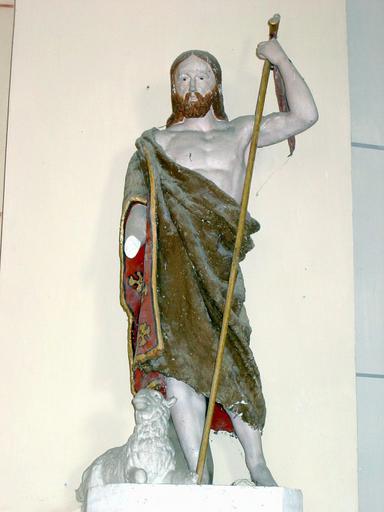 Statue : Saint Jean-Baptiste, vue générale - © Ministère de la Culture, 2003 ; © Conseil régional de Champagne-Ardenne, 2003 ; © Conseil général de l'Aube, 2003