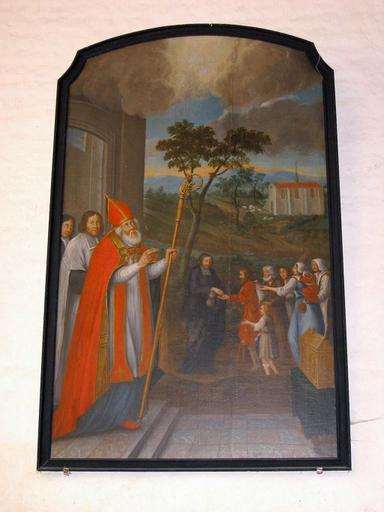 Tableau : Charité du cardinal de Bérulle