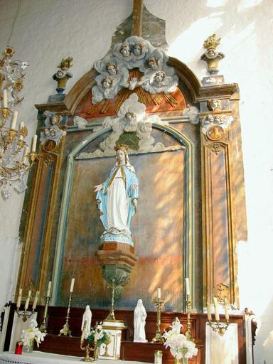 Retable, autel, tabernacle