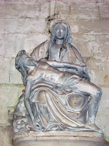 Groupe sculpté : Vierge de Pitié, vue générale