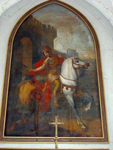 Tableau : Saint Martin partageant son manteau, vue générale