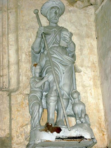 Statue : Saint Roch, vue générale