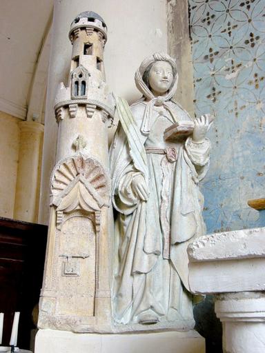 Statue : Sainte Barbe, vue générale