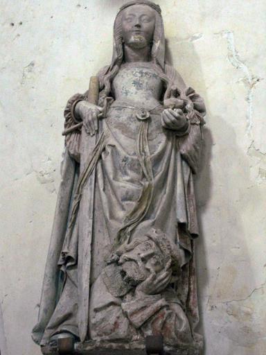 Statue : Sainte Catherine, vue générale