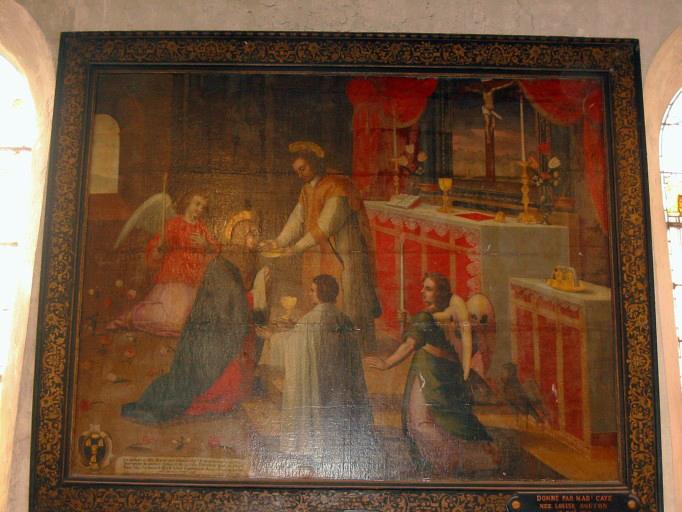 Tableau : Communion d'une sainte, vue générale