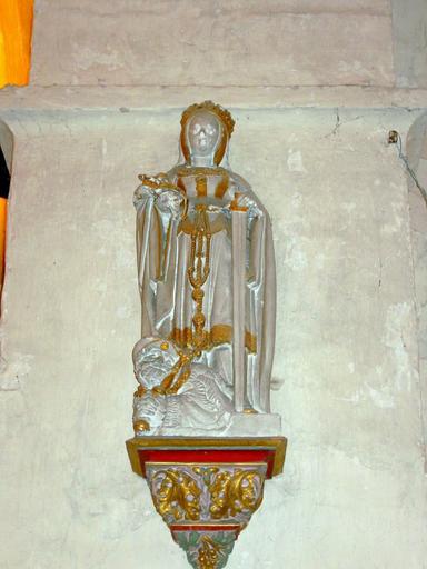 Statuette : Sainte Catherine, vue générale