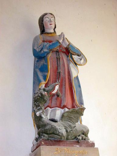 Statue : Sainte Marguerite et le dragon, vue générale