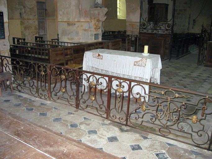 Table de communion, vue générale