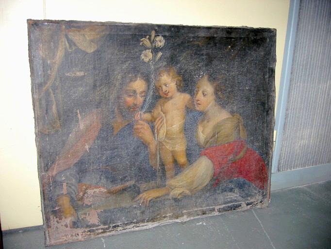 Tableau : Sainte Famile au lys (conservé à la mairie de Nogent-sur-Seine), vue générale