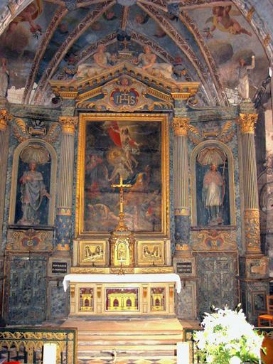 Maître-autel, retable, tabernacle