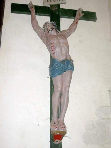 Sculpture : Christ en croix, vue générale - © Ministère de la Culture, 2003 ; © Conseil régional de Champagne-Ardenne, 2003 ; © Conseil général de l'Aube, 2003