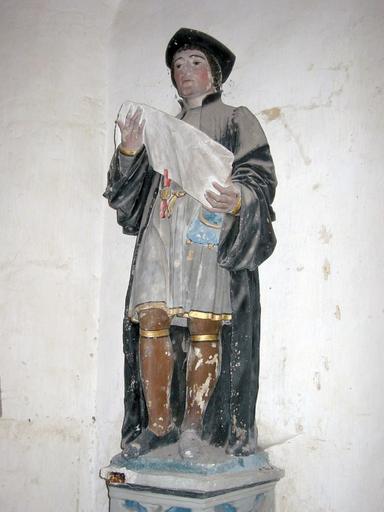 Statue : Saint Yves, vue générale - © Ministère de la Culture, 2003 ; © Conseil régional de Champagne-Ardenne, 2003 ; © Conseil général de l'Aube, 2003