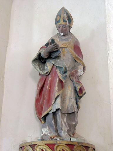 Statue : Saint Germain, vue générale - © Ministère de la Culture, 2003 ; © Conseil régional de Champagne-Ardenne, 2003 ; © Conseil général de l'Aube, 2003