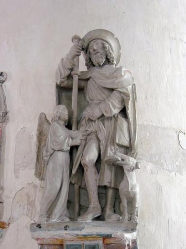 Statuette : Saint Roch, vue générale