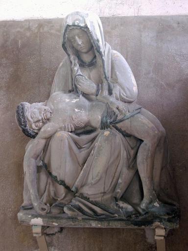Groupe sculpté : Vierge de Pitié, vue générale