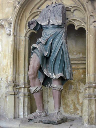 Statue : Saint Roch, vue générale - © Ministère de la Culture, 2003 ; © Conseil régional de Champagne-Ardenne, 2003 ; © Conseil général de l'Aube, 2003