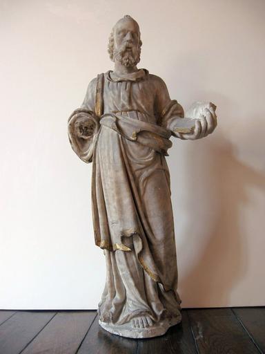 Statuette : Saint Pierre, vue générale - © Ministère de la Culture, 2003 ; © Conseil régional de Champagne-Ardenne, 2003 ; © Conseil général de l'Aube, 2003