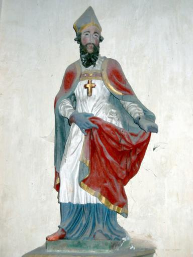 Statue : Saint évêque, vue générale - © Ministère de la Culture, 2003 ; © Conseil régional de Champagne-Ardenne, 2003 ; © Conseil général de l'Aube, 2003