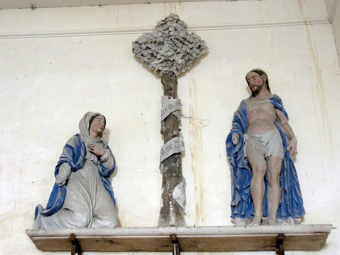 Groupe sculpté : Apparition à Marie-Madeleine, vue générale