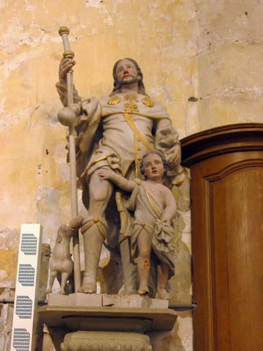 Statue : Saint Roch, vue générale