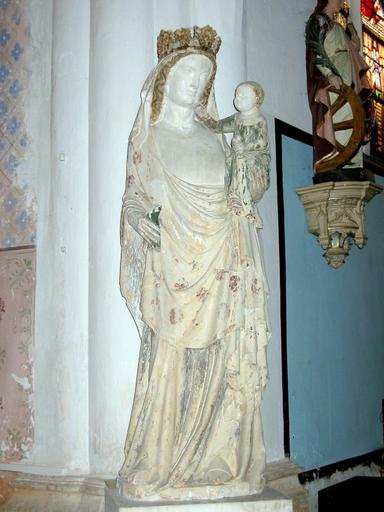 Statue (figure colossale) : Vierge à l'Enfant, vue générale