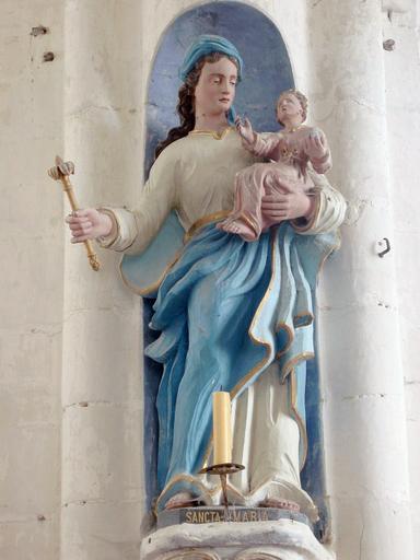 Statue : Vierge à l'Enfant, vue générale