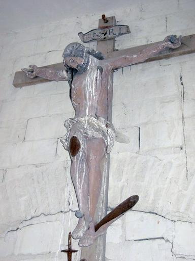 Sculpture : Christ en croix, vue générale - © Ministère de la Culture, 2003 ; © Conseil régional de Champagne-Ardenne, 2003 ; © Conseil général de l'Aube, 2003