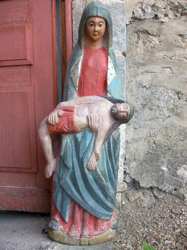 Statue : Vierge de Pitié, vue générale