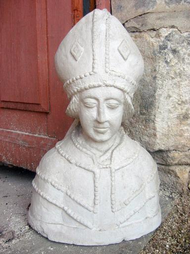 Buste : Saint évêque, vue générale