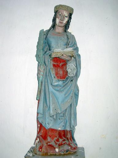 Statue : Sainte Savine (?), vue générale