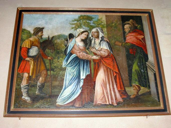 Panneau peint : Visitation