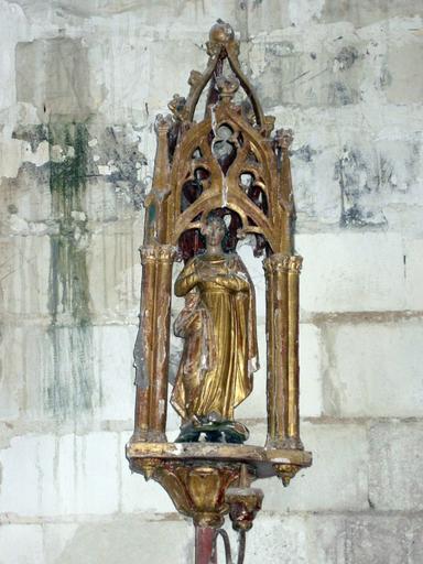 Bâton de procession de confrérie : Vierge