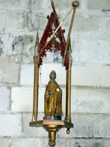 Bâton de procession de confrérie : Saint Nicolas