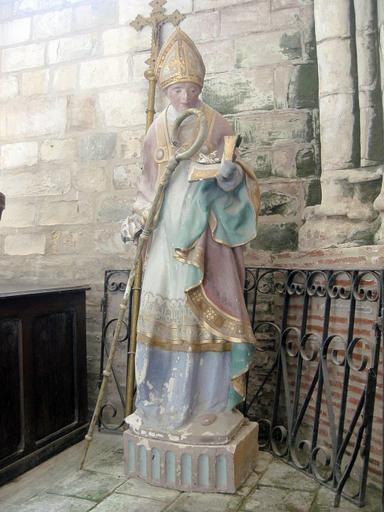 Statue : Saint Éloi, vue générale - © Ministère de la Culture, 2003 ; © Conseil régional de Champagne-Ardenne, 2003 ; © Conseil général de l'Aube, 2003