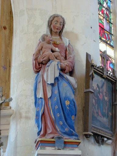 Statue : Vierge à l'Enfant, vue générale