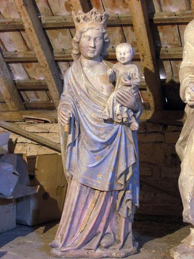 Statue : Vierge à l'Enfant, vue générale