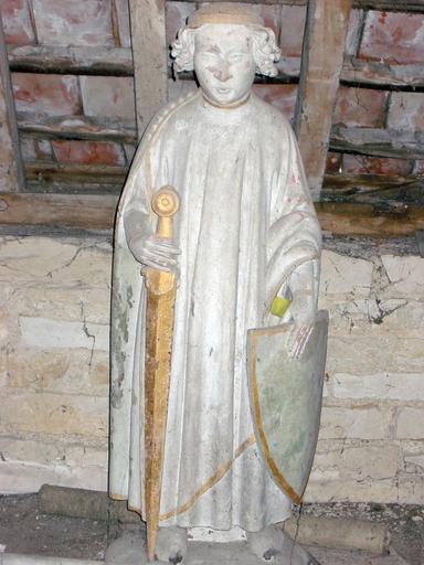 Statue : Saint Julien (déposée en mairie), vue générale