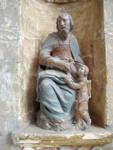 Statuette : Saint Mathieu et l'ange