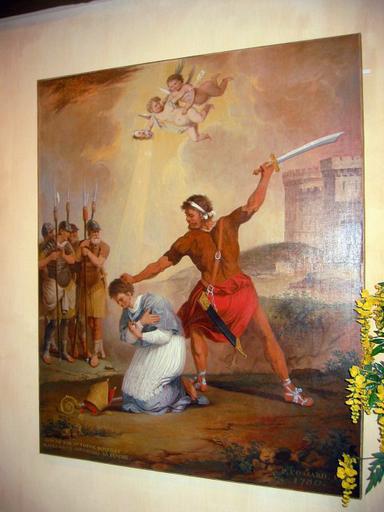Tableau : Martyre de saint Didier (Trésor des Eglises de Brienne-le-Château), vue générale
