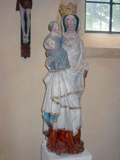 Statue : Vierge à l'Enfant (Trésor des Eglises de Brienne-le-Château), vue générale