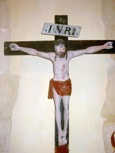 Sculpture : Christ en croix (Trésor des Eglises de Brienne-le-Château), vue générale