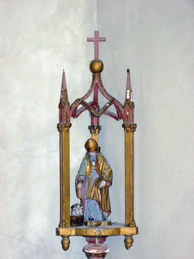 Bâtons de procession de confrérie (2) : Saint Nicolas, Vierge à l'Enfant, vue partielle