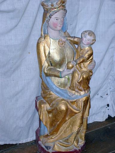 Statue : Vierge à l'Enfant (déposée à Champignol-lez-Mondeville)