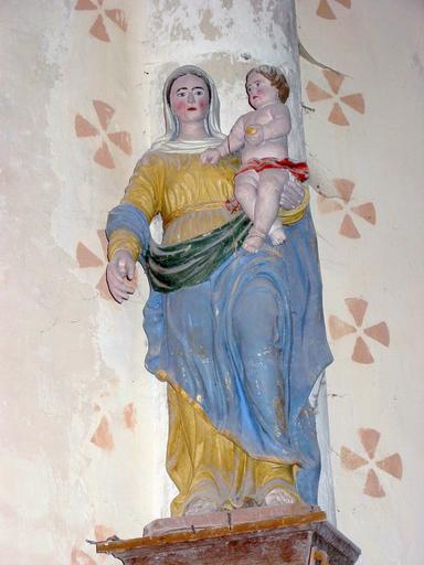 Statue : Vierge à l'Enfant, vue générale