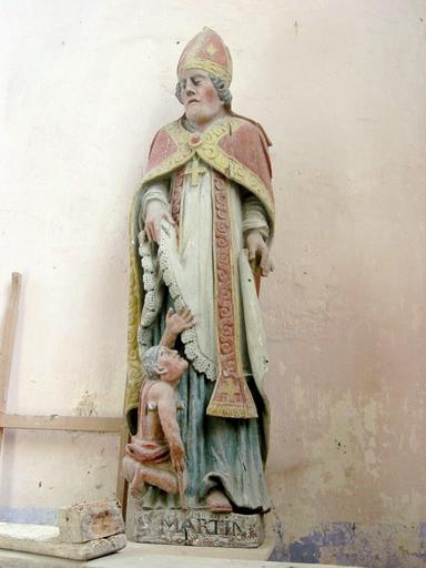 Statue : Saint Martin guérissant un infirme, vue générale