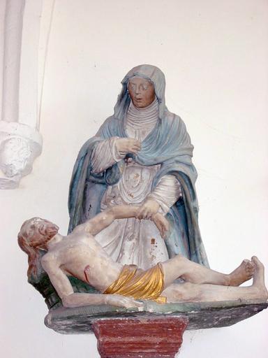 Groupe sculpté : Vierge de Pitié, vue générale