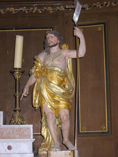 Statue : Saint Jean-Baptiste, vue générale - © Ministère de la Culture, 2003 ; © Conseil régional de Champagne-Ardenne, 2003 ; © Conseil général de l'Aube, 2003